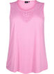 Sleeveless top with lace, Rosebloom, Packshot image number 0