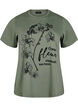 Organic cotton T-shirt with print, Green, Packshot image number 0