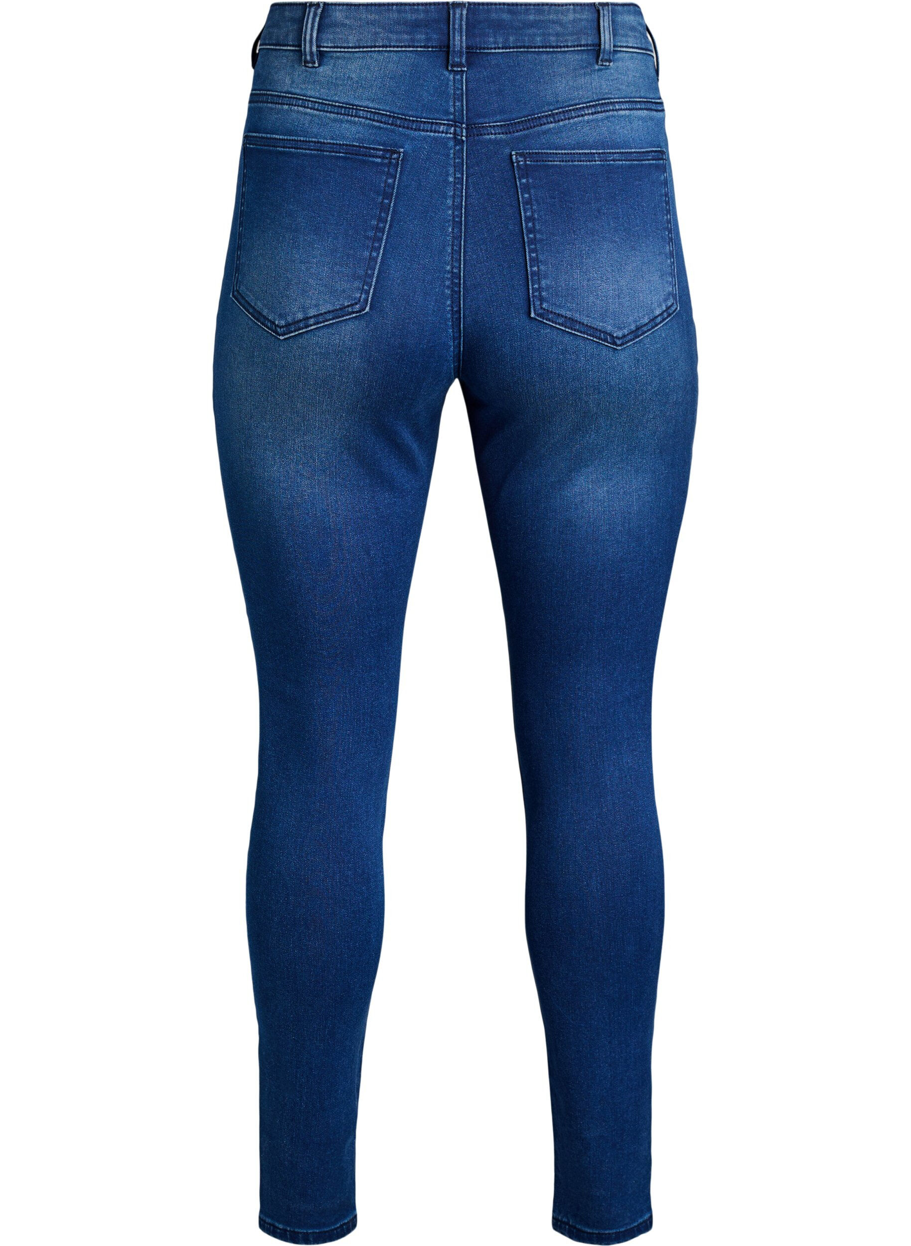 ZizzifashionSuper slim Amy jeans with high waist, Blue, Packshot image number 1