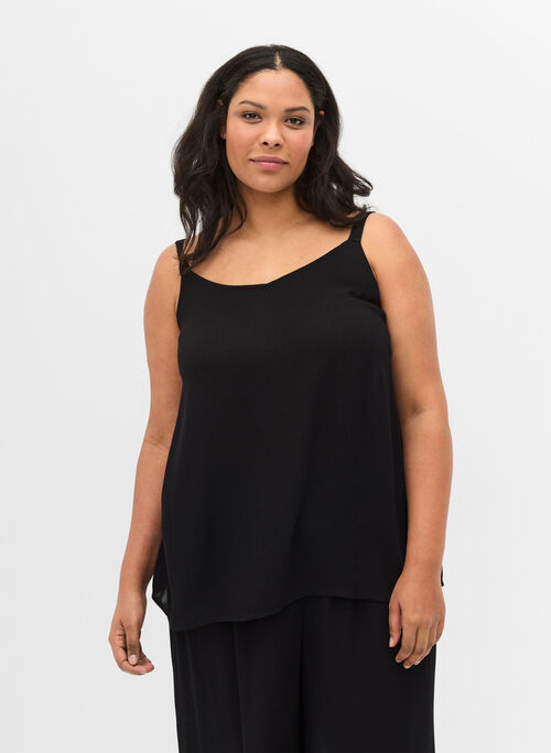 Viscose top with an A-line cut