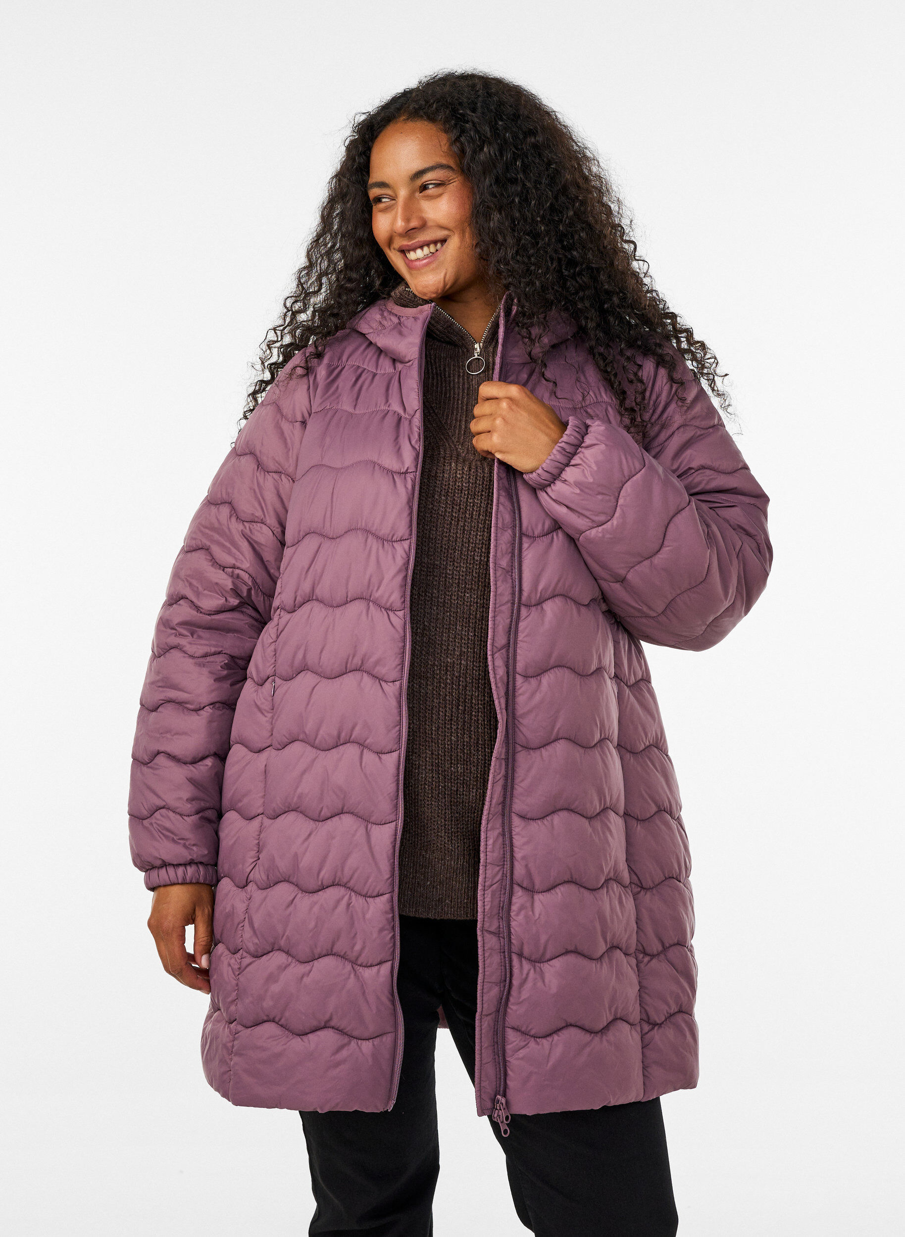 ZizzifashionQuilted jacket, Rose, Model image number 0