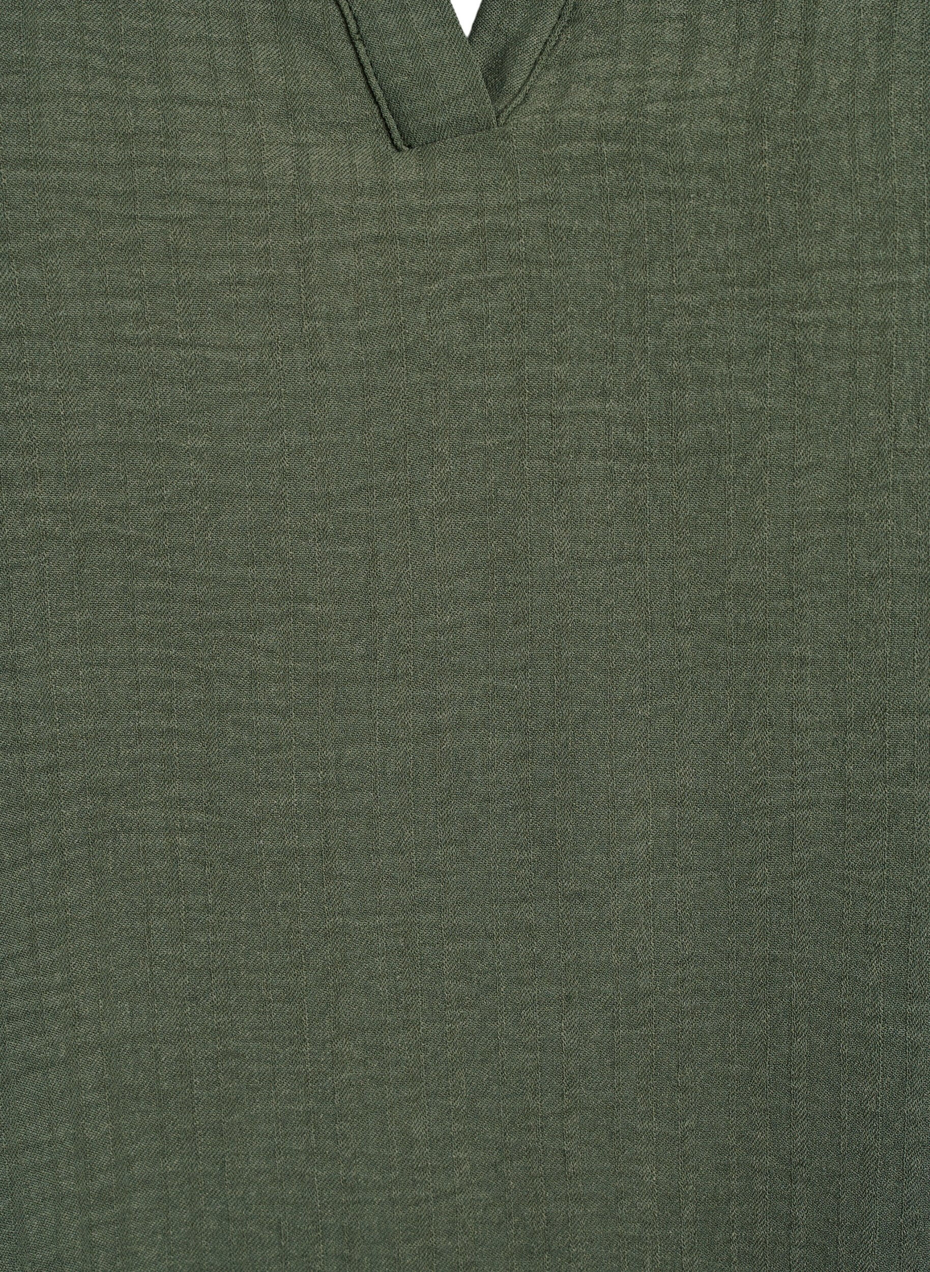 ZizzifashionLoose blouse with short sleeves, Green, Packshot image number 2
