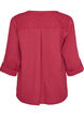 Blouse in cotton muslin with broderie anglaise, Red, Packshot image number 1