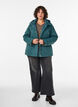 Padded parka with a detachable hood, Green, Model image number 1