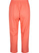 Loose pants in linen-cotton blend, Living Coral, Packshot image number 1
