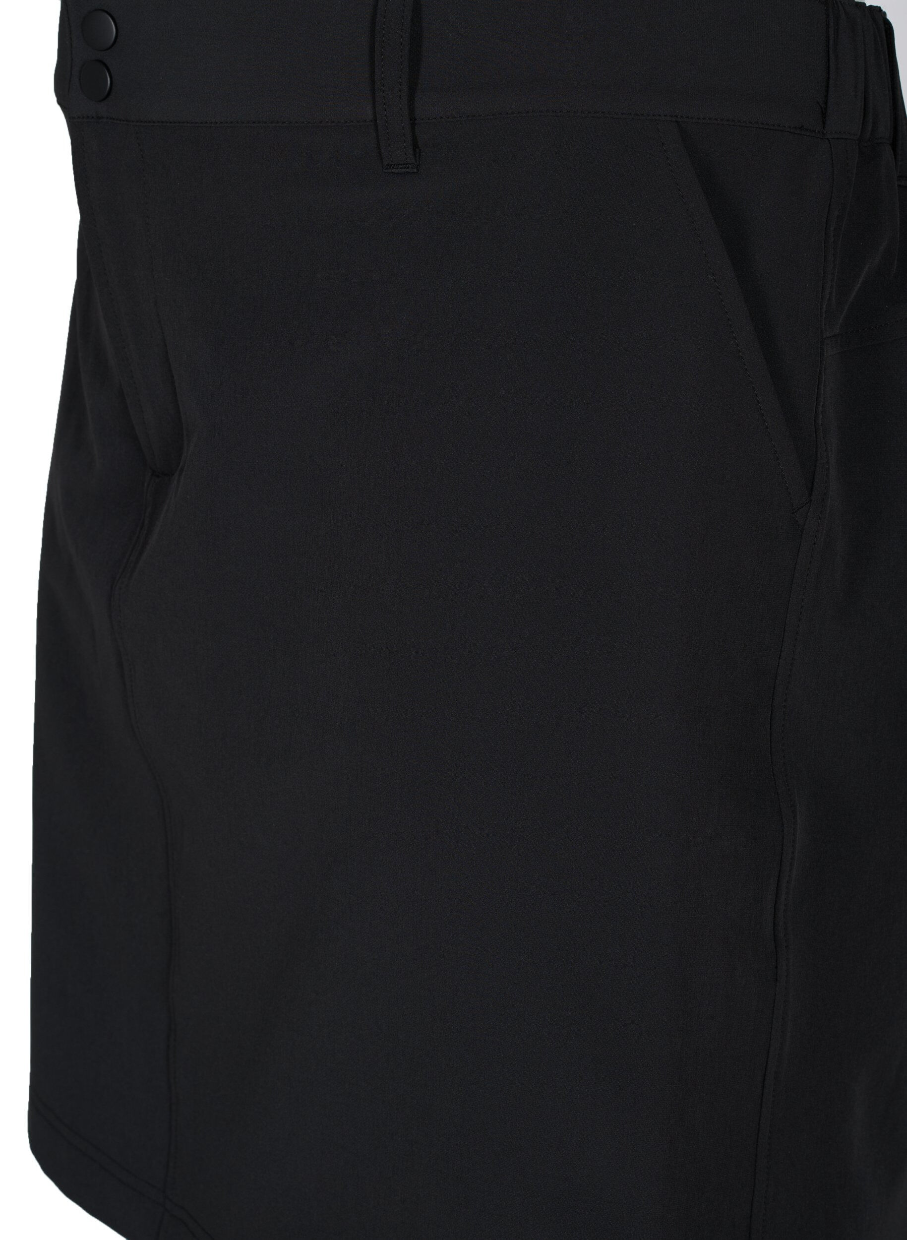 Zizzifashion Outdoor skirt with inner shorts, Black, Packshot image number 2