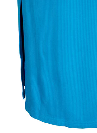 Tight-fitting viscose midi skirt, Ibiza Blue, Packshot image number 2
