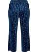 Velour pyjama bottoms with an all-over print, Blue, Packshot image number 1