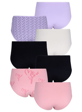 7-pack regular waist briefs, Purple Rose Mix, Packshot image number 1