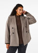 Wool blazer with brushed texture, Grey, Model image number 0