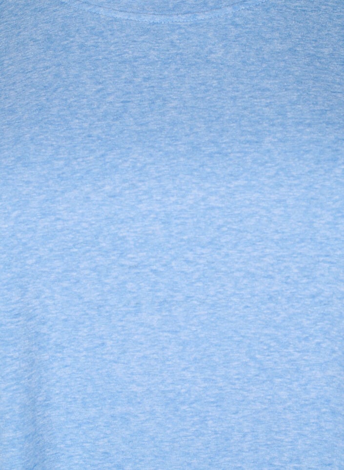 Melange T-shirt with short sleeves, Light Blue, Packshot