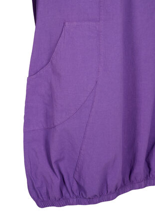 Short sleeve cotton dress, Deep Lavender, Packshot image number 3