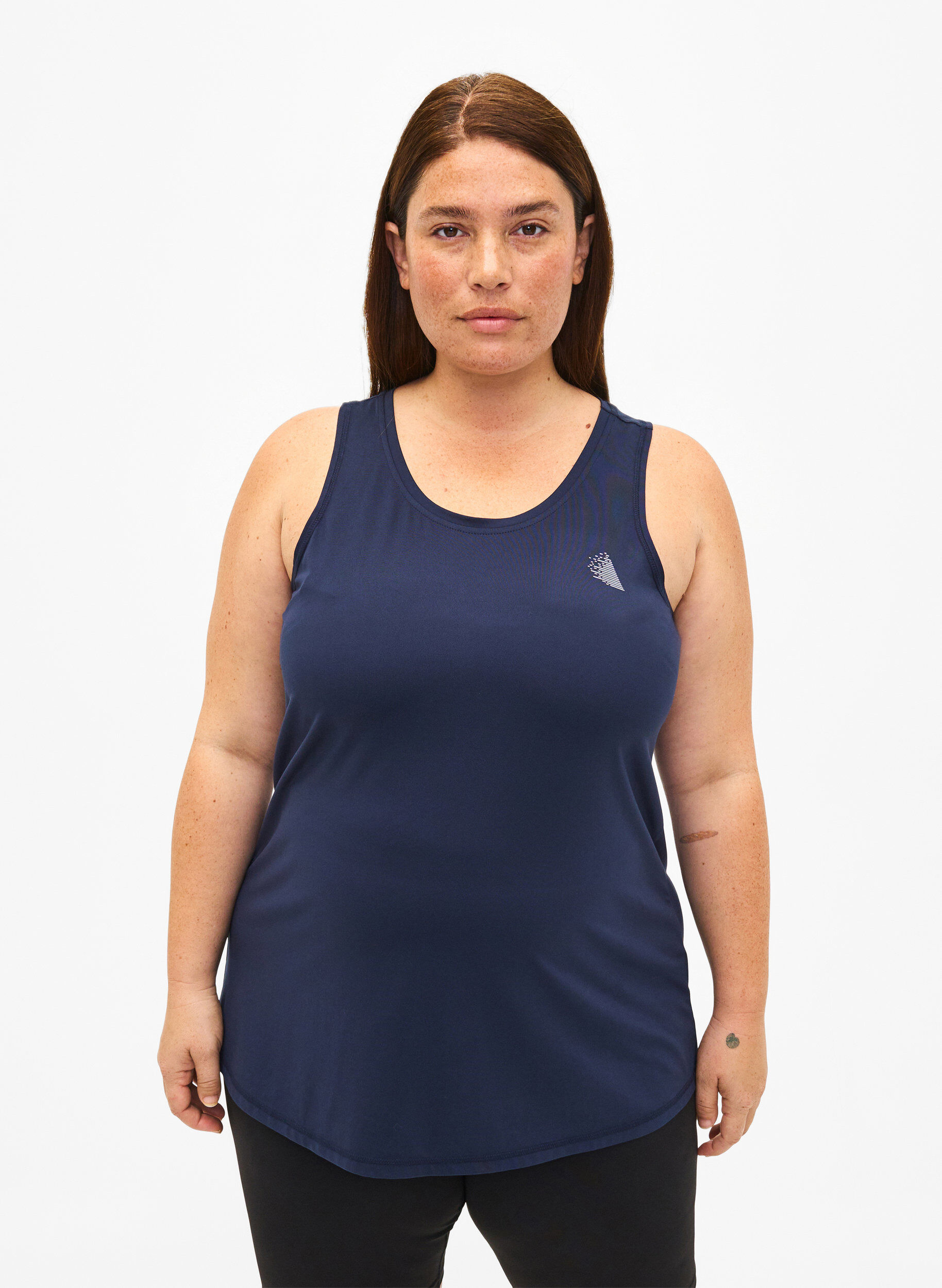 Training top with a round neck, Night Sky, Model