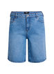 Loose high-waisted denim shorts, Light Blue, Packshot image number 0