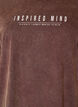 Loose T-shirt dress with a washed look, Brown, Packshot image number 2