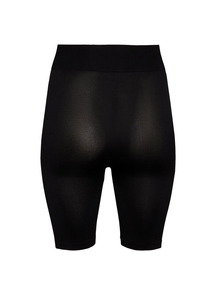 Seamless bike shorts, Black, Packshot image number 1