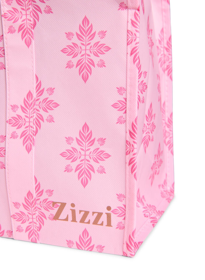 Shopping bag with zipper, Pink, Packshot image number 2