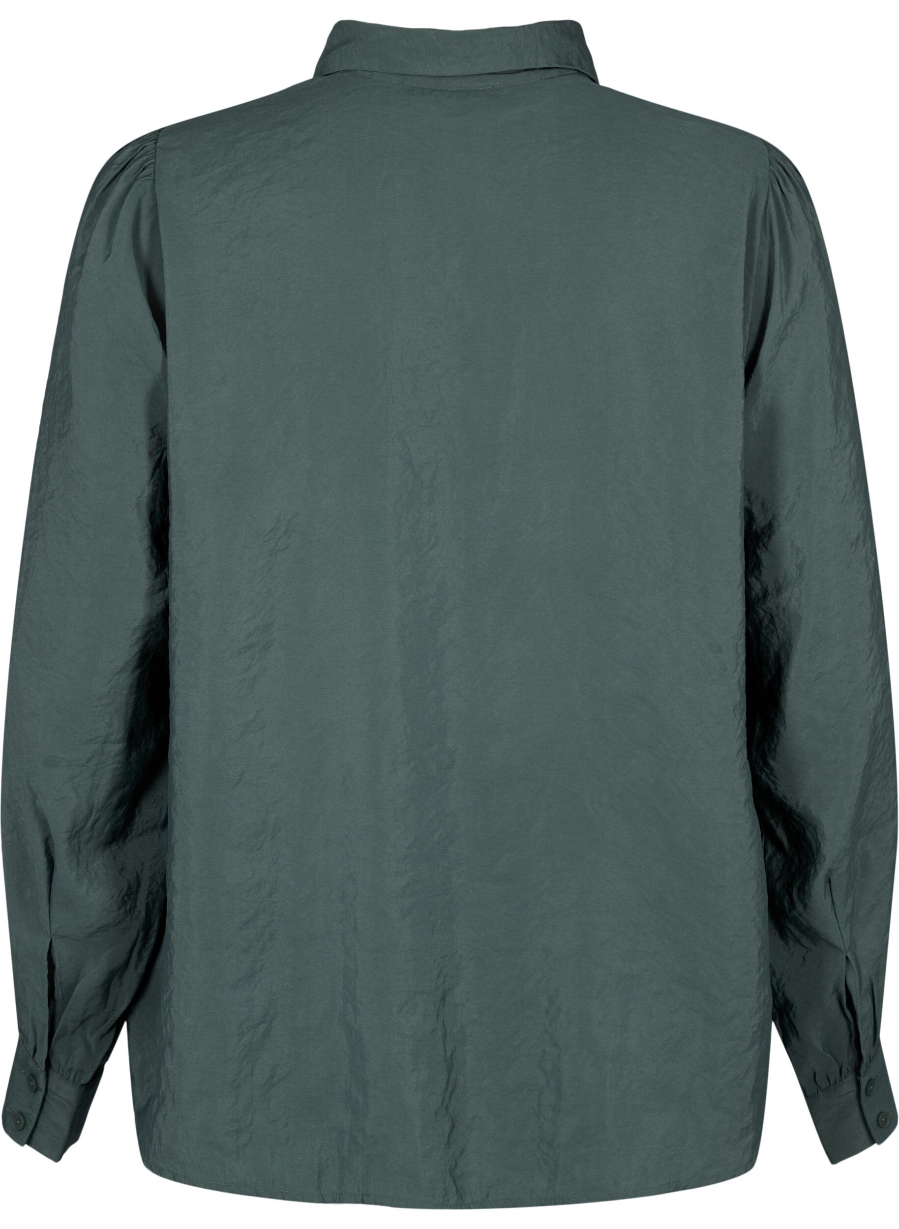 Zizzifashion Long-sleeved shirt in TENCEL&trade; Modal, Dark Forest, Packshot image number 1