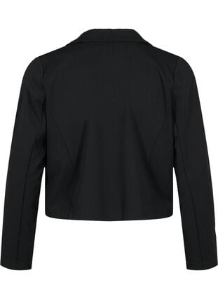 Short blazer with button, Black, Packshot image number 1