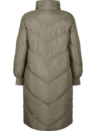 Long puffer winter jacket, Bungee Cord , Packshot image number 1