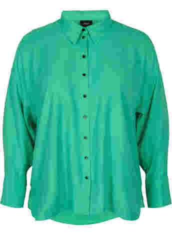 Long-sleeved viscose shirt