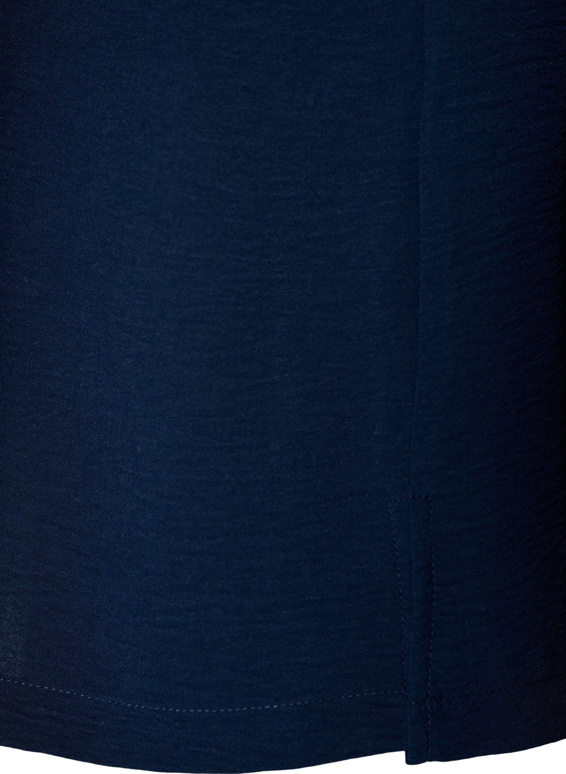 ZizzifashionSleeveless top with wrinkle details, Blue, Packshot image number 3