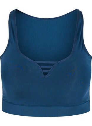 Lightly padded bra with string details, Blue Wing Teal, Packshot image number 0