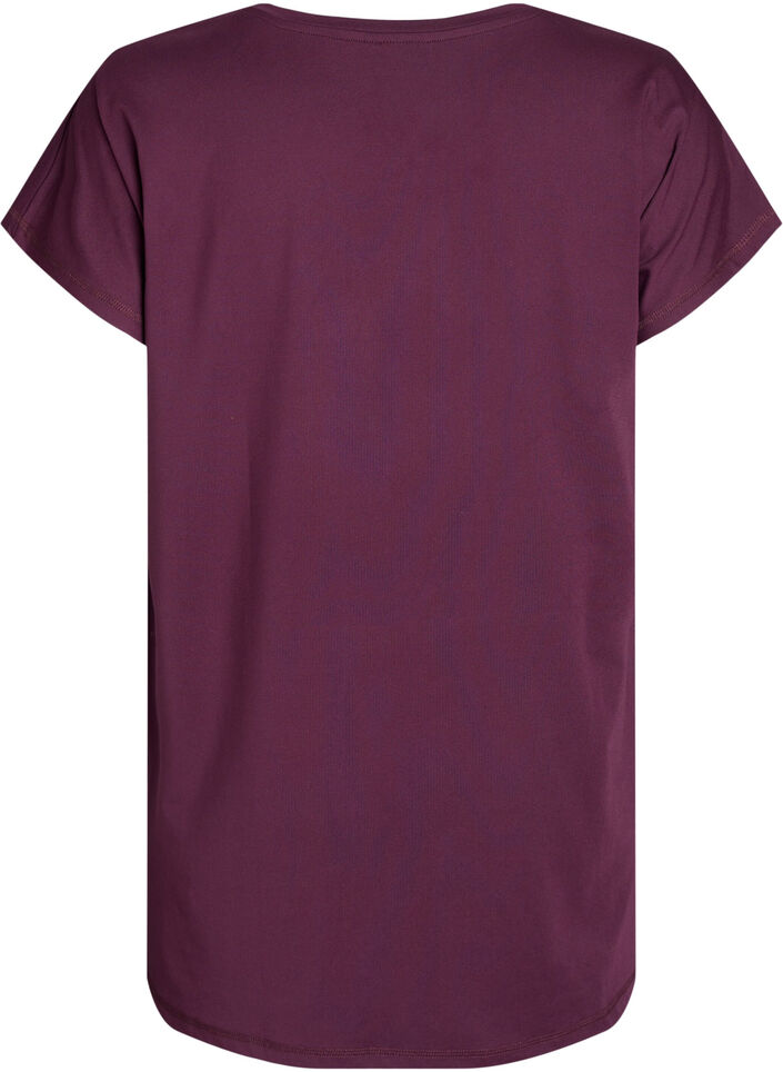 Long workout T-shirt, Red, Packshot image number 1