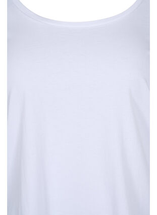 Basic cotton blouse 2-pack, Ultramarine/White, Packshot image number 3