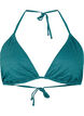 Glitter triangle bikini top, Green, Packshot image number 0