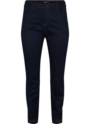 Slim fit Emily jeans with normal waist, Unwashed, Packshot image number 0