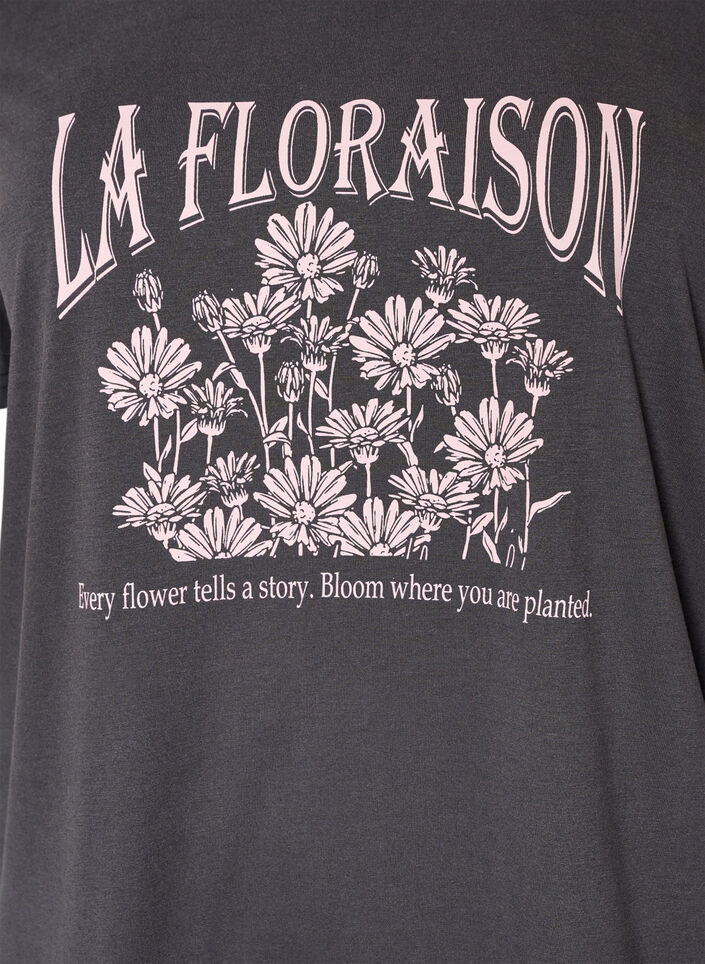 T-shirt with motif, Grey, Packshot image number 2
