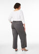 High-waisted tailored trousers with straight fit, Dark Grey, Model image number 1