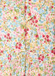 Viscose midi dress with a floral print and ruffle collar, Rose, Packshot image number 2