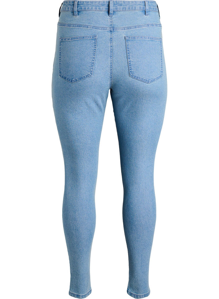 Amy high-waisted super slim fit jeans, Light Blue, Packshot image number 1