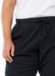 Cotton Capri trousers, Black, Model image number 3