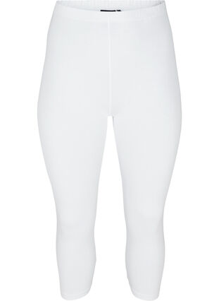 3/4 length basic leggings, Bright White, Packshot image number 0