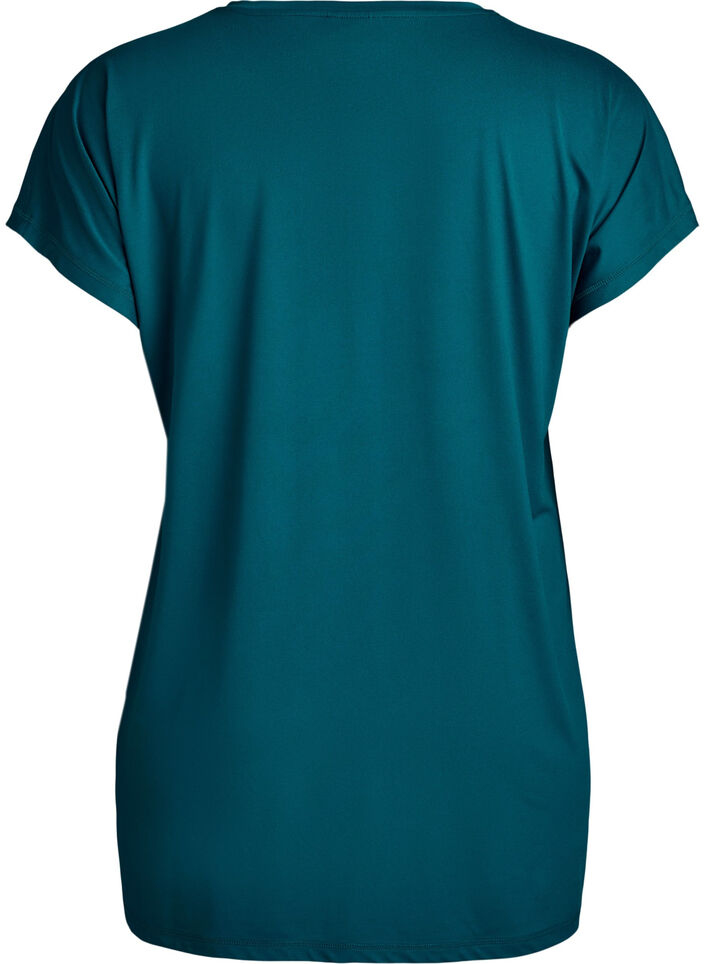 Long training t-shirt, Green, Packshot image number 1