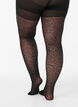 Leopard print 50 denier tights with push-up, Black, Model image number 1
