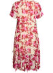 Floral chiffon dress with ruffle details and a V-neck, 9990, Packshot image number 1