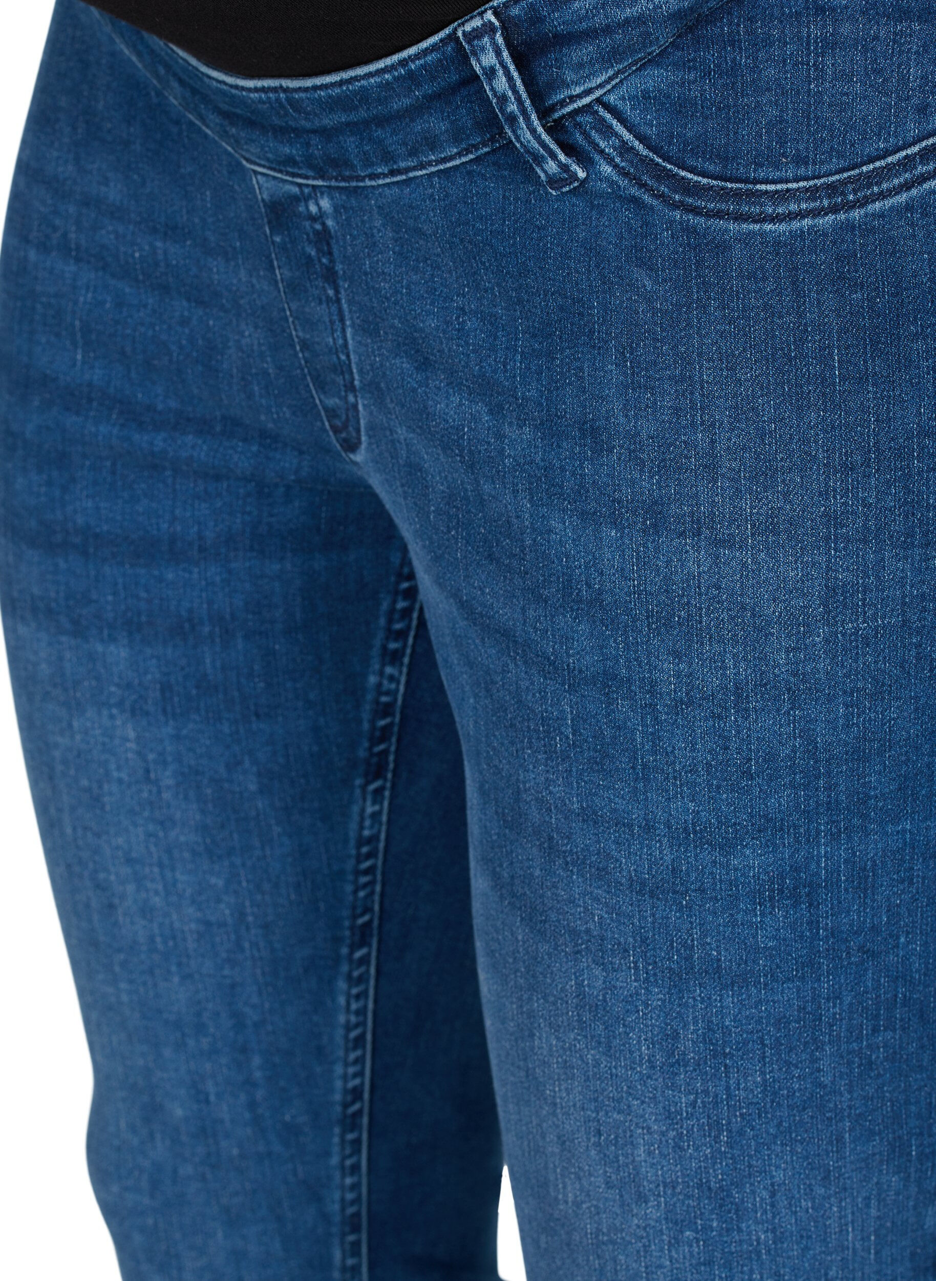 Zizzifashion Maternity Amy jeans, Blue denim, Packshot image number 2
