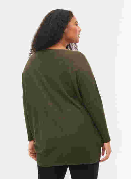 Knitted tunic in viscose blend