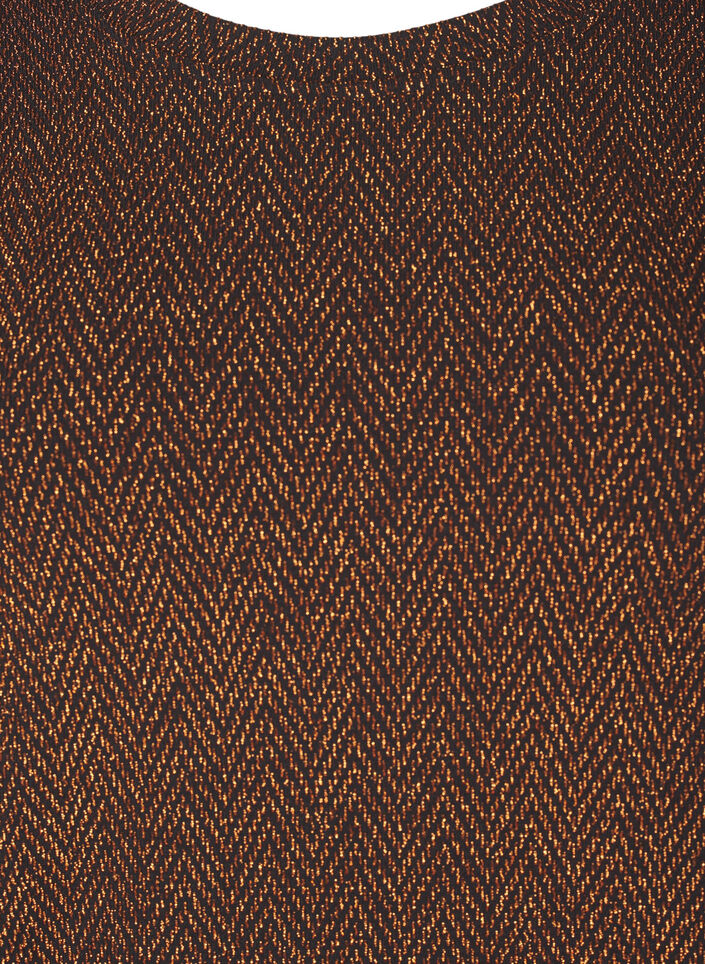 Blouse with glitter pattern, Copper ZigzagShimmer, Packshot image number 2