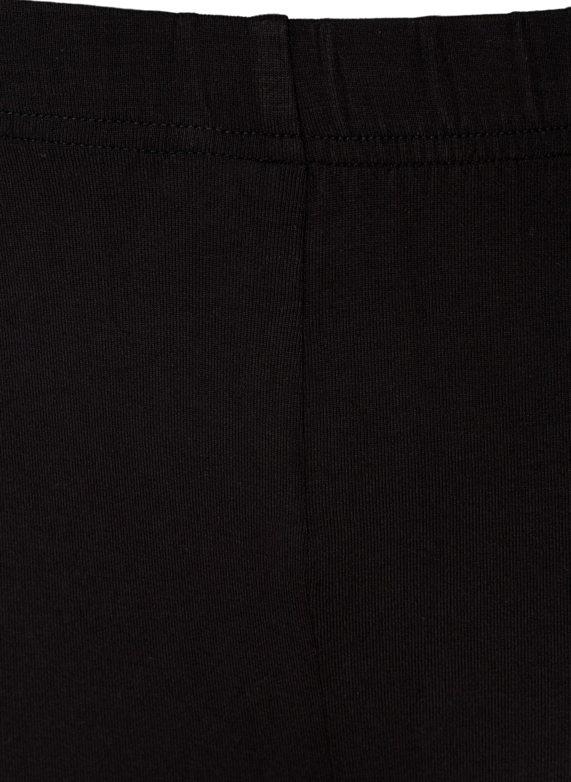 Zizzifashion Plain-coloured basic bike shorts, Black, Packshot image number 2