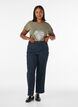 T-shirt with decorative front print, Green, Model image number 1