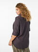 FLASH - Shirt with collar and roll-up sleeves, Dark Grey, Model image number 2