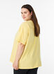 Organic cotton T-shirt with a small front motif, Yellow, Model image number 2