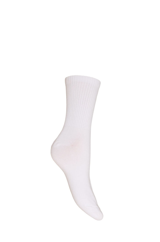 Cotton socks with pattern, White, Packshot image number 1