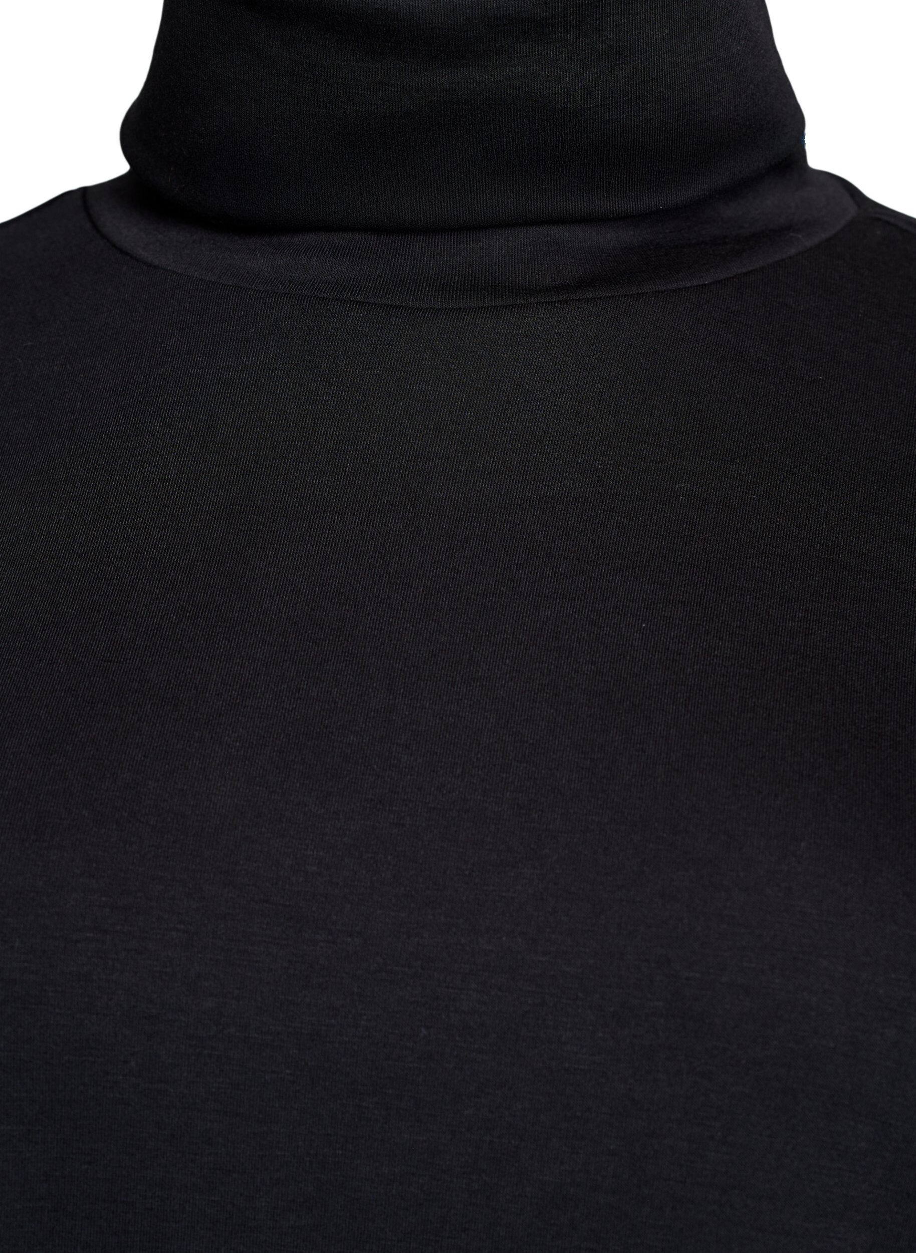 Zizzifashion A-shaped turtleneck dress, Black, Packshot image number 2
