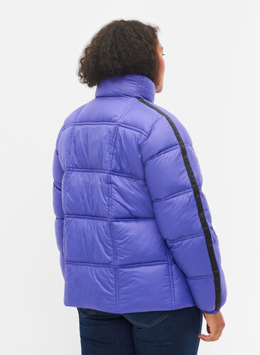 	 Short puffer jacket with zip, Ultra Violet, Model image number 1